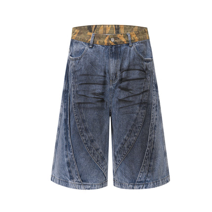 Wasteland Stained Denim Shorts