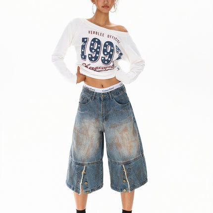 Dirty Dyed Frayed Capris