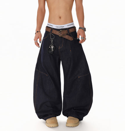 Vintage Deconstructed Scimitar Jeans