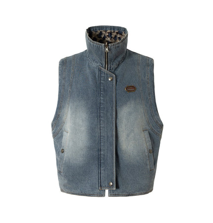 Reversible Denim-Camo Utility Vest