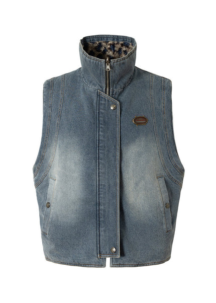 Reversible Denim-Camo Utility Vest
