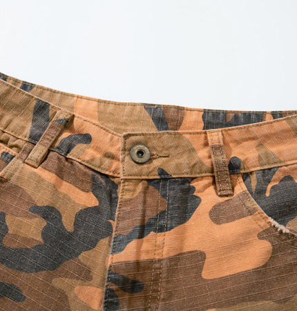 Camouflage Multi-Pocket Denim