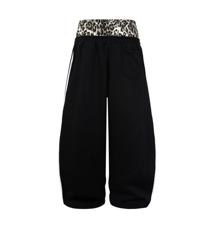 Leopard Patchwork Hoodie Set