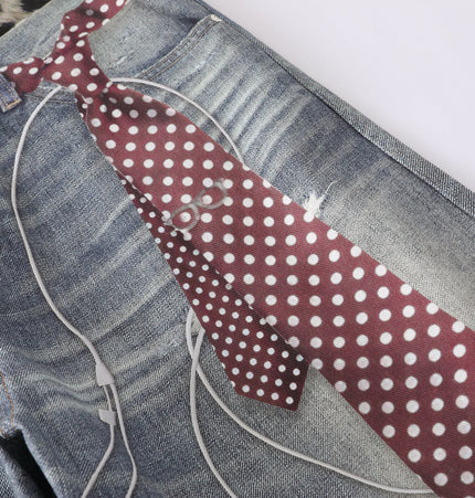 Leopard  Two-Piece Jeans