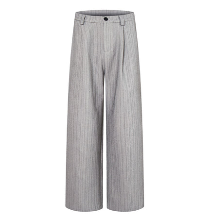 Pinstripe Double-Breasted Suit Set