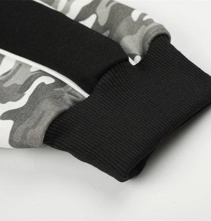 Camo Patchwork Hoodie Set