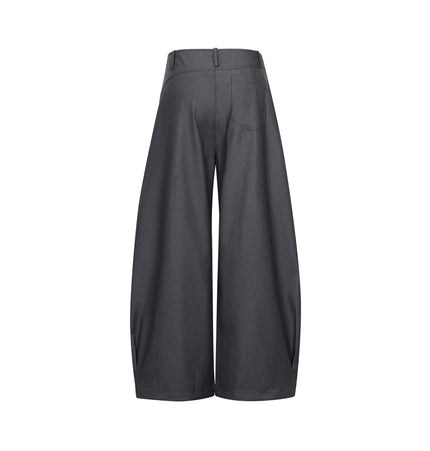 Curved Pleat Trousers