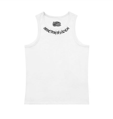 Gothic Embroidered Ribbed Tank