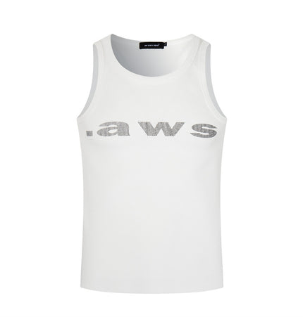 Letter Graphic U-Neck Tank