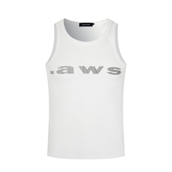 Letter Graphic U-Neck Tank