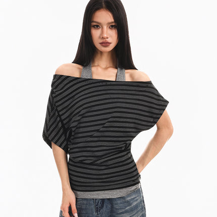 Halterneck Spliced Top