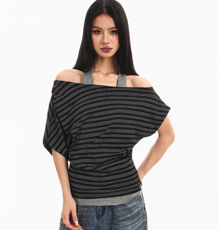 Halterneck Spliced Top