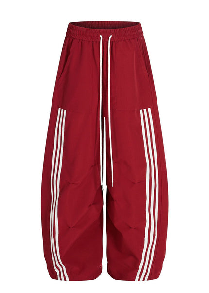 Pleated Three-Stripe Sports Set
