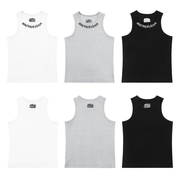 Gothic Embroidered Ribbed Tank — 2