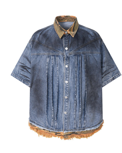 Earth Wash Raw Edge Denim Shirt
