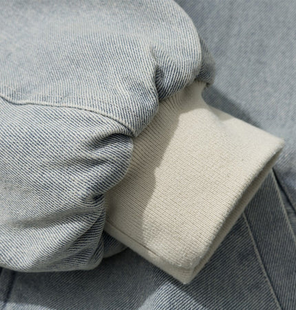 Washed Hooded Denim Jacket