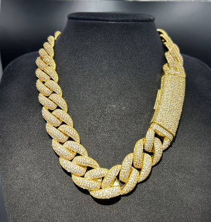 1. Long Hook Cuban Chain Hip-Hop Personality Trendy Daily Wear Men's Necklace Hip-Hop European and American Exaggerated Necklace