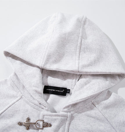 Metal Button Hoodie & Sweatpant Set