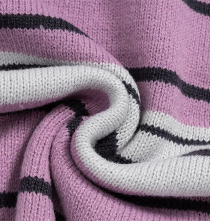 Puppy Embroidered Stripe Sweater Vest