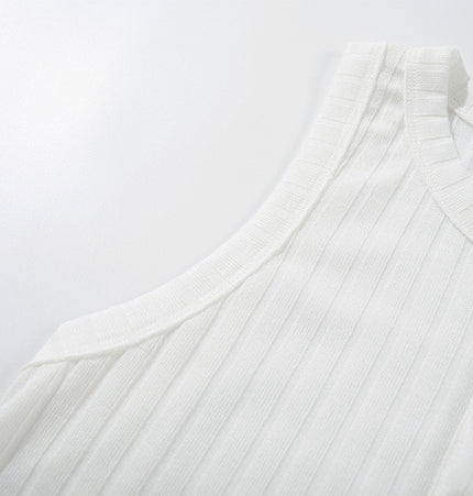 Ribbed Henley Knit Tank