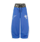 M / Blue pants
