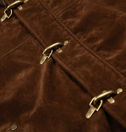 Faux-Fur Hooded Flight Jacket