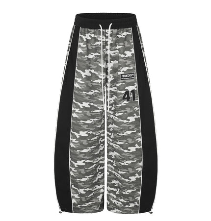 Camo Patchwork Hoodie Set