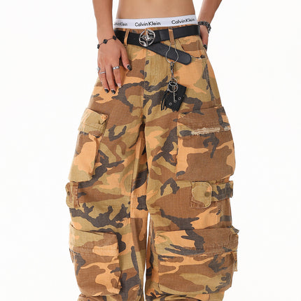Camouflage Multi-Pocket Denim