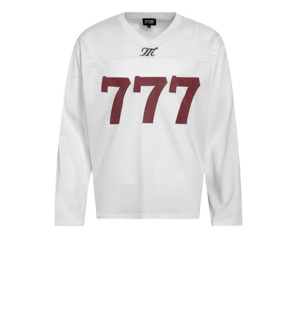 Mesh Cut-Out Mesh Jersey