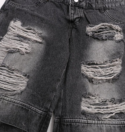 Double Waist Cropped Jeans