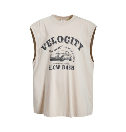 Car Graphic Wide-Shoulder Tank