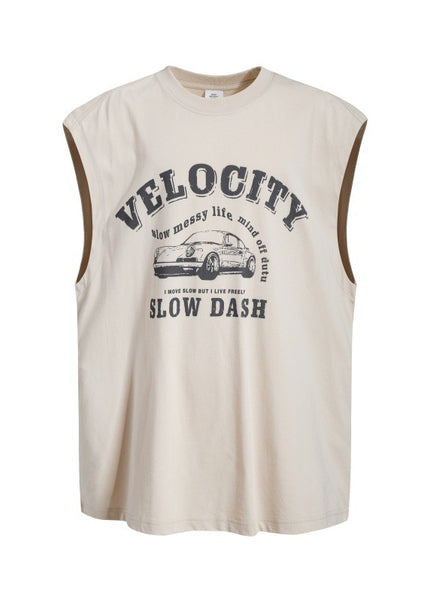Car Graphic Wide-Shoulder Tank