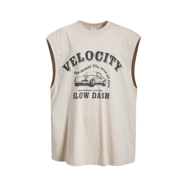 Car Graphic Wide-Shoulder Tank
