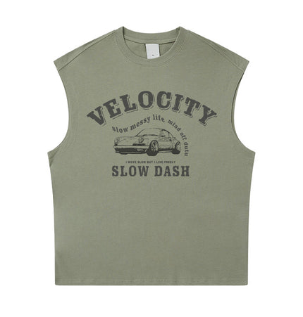 Car Graphic Wide-Shoulder Tank
