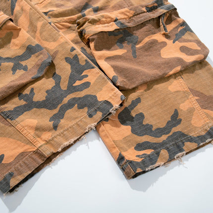 Camouflage Multi-Pocket Denim