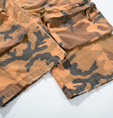 Camouflage Multi-Pocket Denim