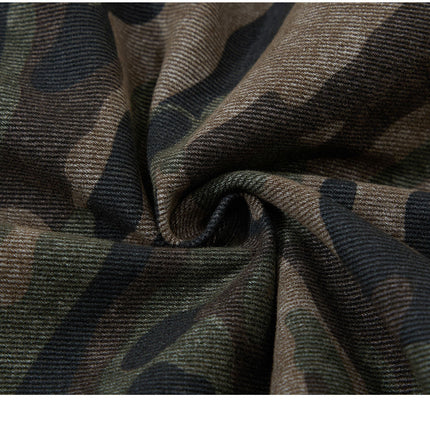Camouflage Hooded Cargo Jacket