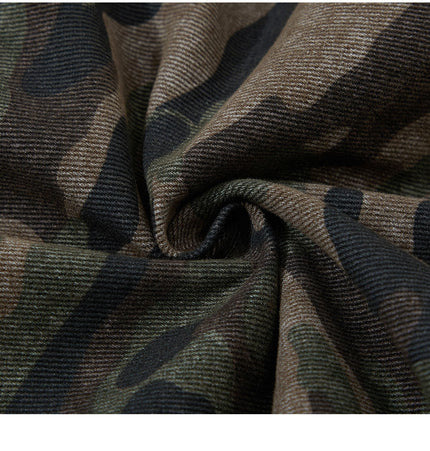 Camouflage Hooded Cargo Jacket