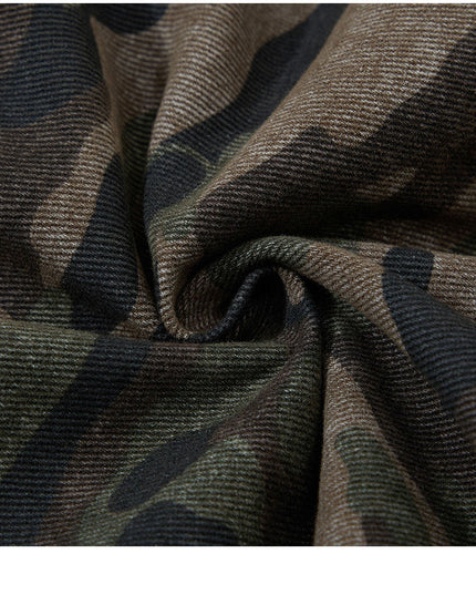 Camouflage Hooded Cargo Jacket