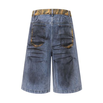 Wasteland Stained Denim Shorts