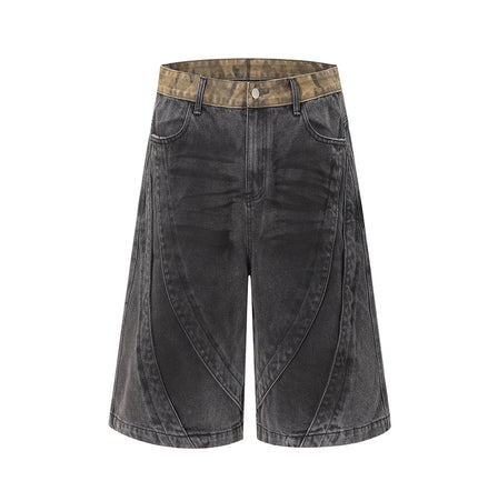 Wasteland Stained Denim Shorts