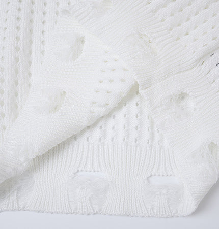 Star Jacquard Crochet Tank