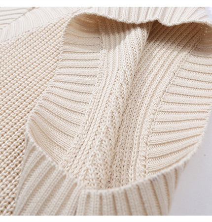 Minimal V-Neck Knit Sweater Vest