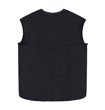 Washed Cross Distressed Tank