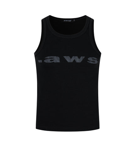Letter Graphic U-Neck Tank