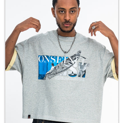 ONSEVENINE Cooling Breathable Direct-Spray Printed Short Sleeve, Loose Casual Short Neckline, Summer Unisex T-Shirt