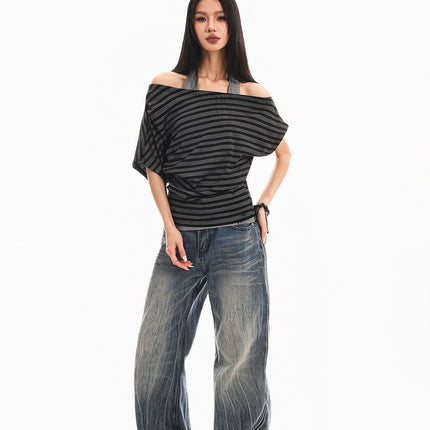 Halterneck Spliced Top