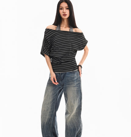 Halterneck Spliced Top