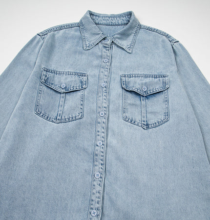 Washed Denim Shirt & Jeans Set