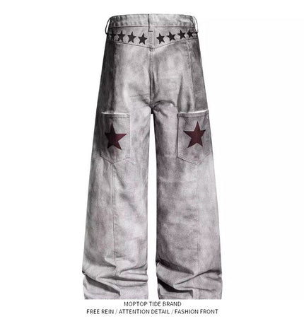 Letter Wide Jeans